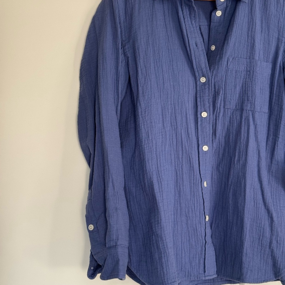 J CREW | Double-gauze button-up shirt - Picture 7 of 8